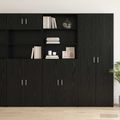vidaXL Highboard Čierny dub 70 x 42,5 x 185 cm Kompozitné drevo