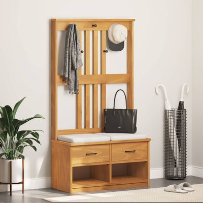 vidaXL Halový strom SANDNES 87x40x159,5 cm masívna borovica