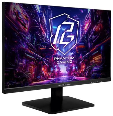 Phantom Gaming by Asrock monitor PG27FFX1B 27"/IPS/1920x1080/520Hz/400cd/m2/1ms/HDMI/DP/USB-C/speaker LED monitor, herní, 27", IPS, 1920×1080, 16:9, 520Hz, 1ms, 400cd/m2, 1× DisplayPort, 2× HDMI, 2× USB, repro, cerný, en. tr. E