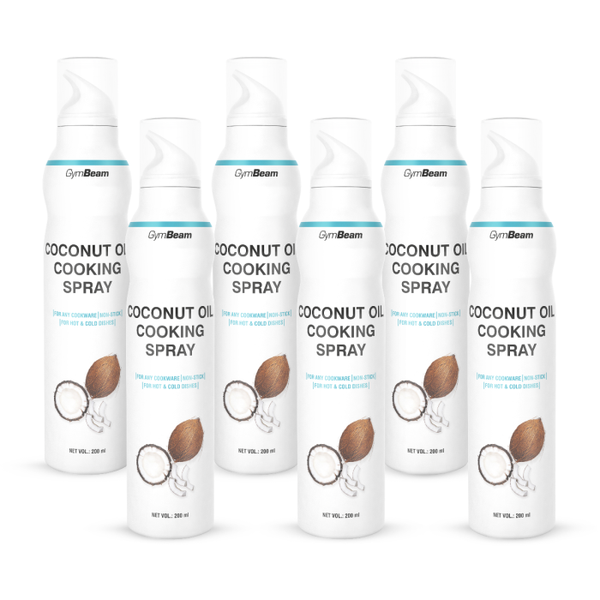 Kokosový olej v spreji - GymBeam, 6 x 200 ml