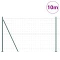 vidaXL Euro plot s betónovým podstavcom 10 x 1,6 m PVC potiahnutá oceľ