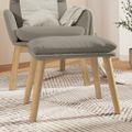 vidaXL Podnožka bledosivá 45x29,5x35 cm zamatová