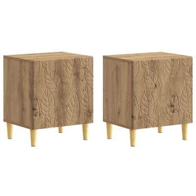 vidaXL Nočný stolík 2 pcs Dub artisan 43 x 34,5 x 50 cm