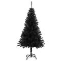 vidaXL Vianočný stromček Čierna 150 cm PVC