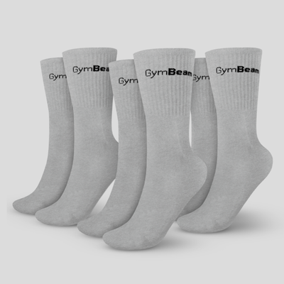 Ponožky 3/4 Socks 3Pack Grey - GymBeam, veľkosť XL, veľkosť oblečenia XL