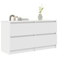 TV Skrinka vidaXL Biela 100x35x54 cm Drevo