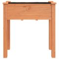 vidaXL Kvetináč s vložkou hnedý 71x37x76 cm jedľový masív