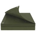 vidaXL Plachta s očkami Zelená 6 x 12 m 90 gsm PE