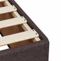 vidaXL Posteľný rám boxsping s matracom hnedý 90x200 cm látka