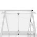 vidaXL Skleník so základovým rámom strieborný 169x114x202 cm hliník