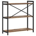 vidaXL Regál na knihy 80 x 30 x 85 cm Kompozitné drevo Staré drevo