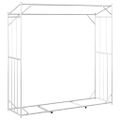 vidaXL Regál na krbové drevo s pláštenkou 200x60x200 cm