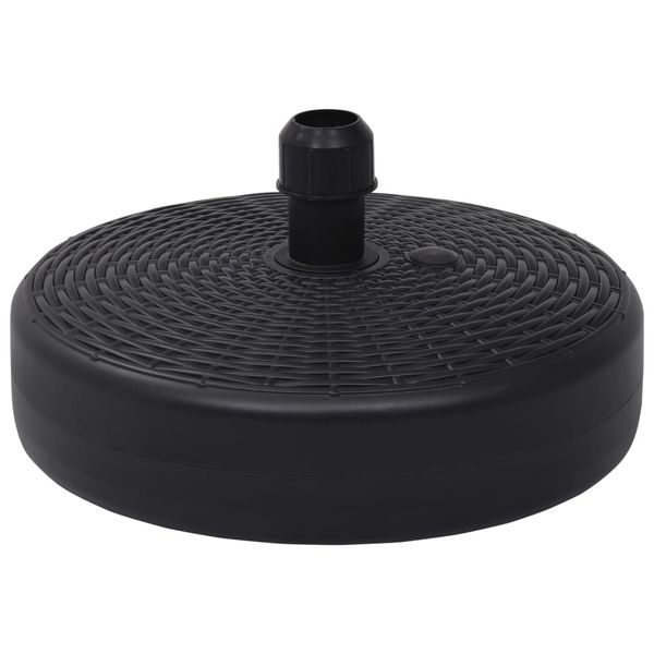vidaXL Podstavec na slnečník čierny 24 l plnený pieskom/vodou