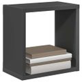 vidaXL Nástenné police 6 ks sivé 26x15x26 cm
