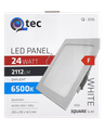LED panel Qtec Q-213S 24W, štvorcové vstavané 6500K