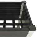 vidaXL Vyvýšený záhradný záhon s policou 200x50x90 cm WPC sivý