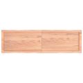 vidaXL Stolová doska svetlohnedá 140x40x(2-6)cm ošetrený masív hrany