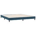 vidaXL Posteľný rám boxsping bez matracom tmavomodrý 180x210 cm zamat