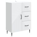 vidaXL Servírovacia skriňa Biela 66 x 34,5 x 89,5 cm Kompozitné drevo