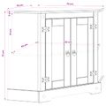 vidaXL Stojan na akvárium CORONA Biela 70 x 70 x 73 cm 300 kg