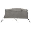 vidaXL Strieška Bimini s 3 oblúkmi a stenami 243x(170-182)x137 cm