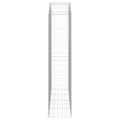 vidaXL Oblúkový gabionový kôš 200x50x220/240 cm pozinkované železo