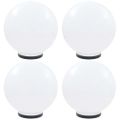 vidaXL LED lampy v tvare gule 4 ks 40 cm PMMA