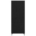 vidaXL Highboard Čierny dub 69,5 x 34 x 180 cm Kompozitné drevo
