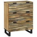 vidaXL Servírovacia skriňa Hnedá 60 x 33,5 x 75 cm Mangový masív