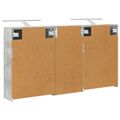vidaXL Set kabinetov do kúpeľne 3 ks 116 x 16 x 62,5 cm