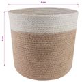 vidaXL Súprava kvetináčov 2 ks Prírodná a biela Ø 21 x 21 cm