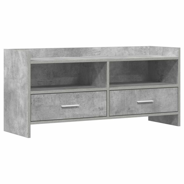vidaXL TV skrinka 100 x 33 x 47 cm Betónovo sivá Kompozitné drevo