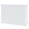 vidaXL Komoda s 3 dvierkami, MDF a borovicové drevo 105x35x77,5 cm