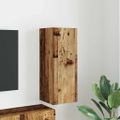 vidaXL TV nástenná skriňa 30 x 31 x 80 cm Staré drevo Kompozitné drevo