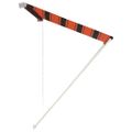 vidaXL Zaťahovacia markíza 150x150 cm oranžová a hnedá