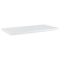 vidaXL Prídavné police 8ks, lesklé biele 40x20x1,5cm, kompozitné drevo