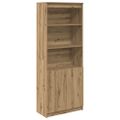 vidaXL Vysoká skrinka dub artisan 70x35x180 cm kompozitné drevo