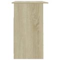 vidaXL Stôl so zásuvkami dub sonoma 110x50x76 cm drevotrieska
