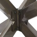 vidaXL Noha konferenčného stolíka v tvare pavúka, čierna 98x58x(42-43) cm, oceľ