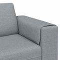 vidaXL Pohovka do obývačky Svetlosivá 250 x 77 x 76 cm Polyester