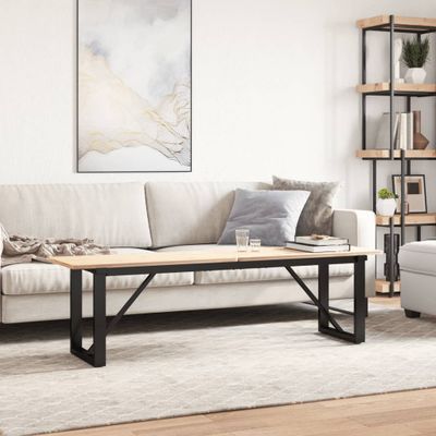 vidaXL Nohy konferenčného stolíka O-rám 140x30x43 cm oceľ