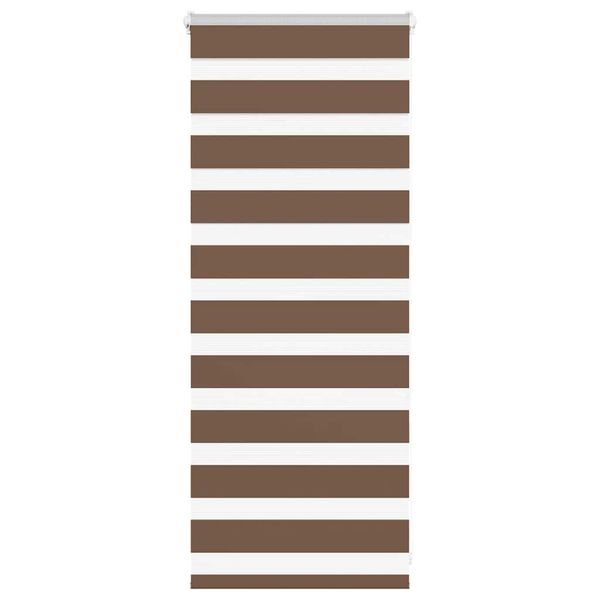 vidaXL Zebra roleta hnedá 60x100 cm šírka látky 55,9 cm polyester