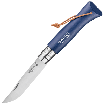 OPINEL 002212 VRI N°08 Bushwhacker Dark Blue vreckový nôž 8,5 cm, tmavomodrá, drevo