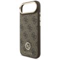 Puzdro Guess 4G Strass Logo & Big Strap Metal Buttons MagSafe pre iPhone Air hnedá