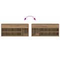 vidaXL Lavička na topánky Artisan Dub 102x30,5x45 cm Konštrukčné drevo