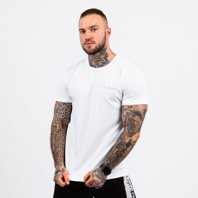 Tričko TRN White - GymBeam, veľkosť XXXL
