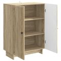 vidaXL Servírovacia skriňa Dub sonoma 66 x 34,5 x 90 cm