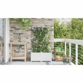 vidaXL Záhradný kvetináč 2 ks Biela 80 x 40 x 142 cm PP