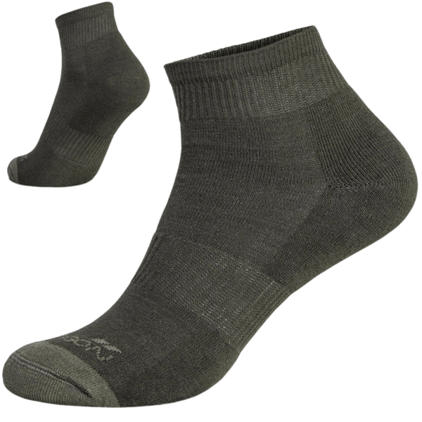 EL14013-06-Olive Green-42-44 Pentagon Low Cut socks (410)