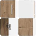 vidaXL Servírovacia skriňa FLORIN 88,5 x 30,5 x 55,5 cm Remeselný dub